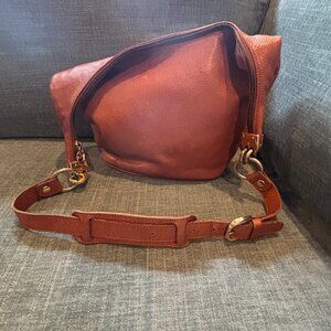 Francesco Rogani Tan Leather Shoulder Bag